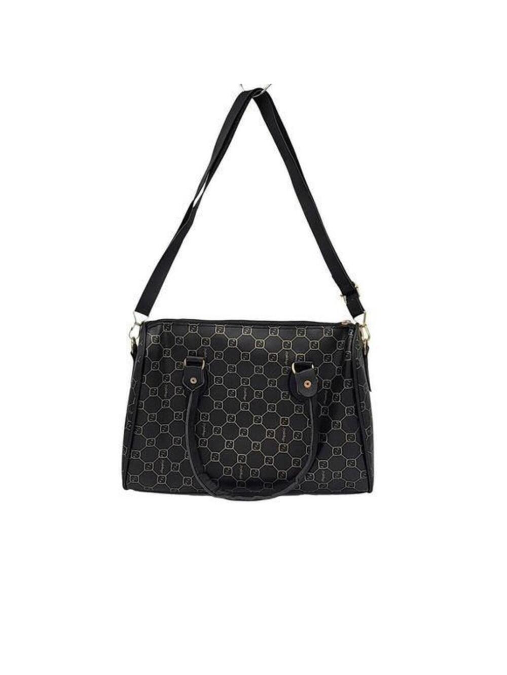Geometric Print Large Handbag - Picture 2 of 10